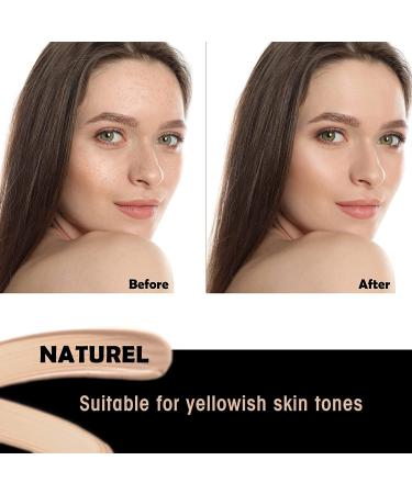 Siamhoo CC Cream Foundation SPF 50+ | Full Coverage Color Corrector Makeup 45ml - Naturel - Buy Online on GoSupps.com