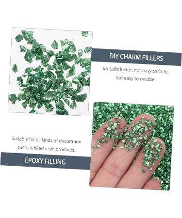 FOYTOKI 1 Glass Chip Shiny Nail Stickers Manicure Charm Glass Charms Filling DIY Epoxy Filling DIY Nail Art Crushed Glass Epoxy Charms Nail Art Rhinestones Irregular Glass Epoxy Fillers 0.5X0.3cm Green - Buy Online on GoSupps.com