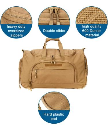X&X Waterproof Men's Gym Bag with Shoe Compartment - 24 inch Khaki - Buy Online on GoSupps.com