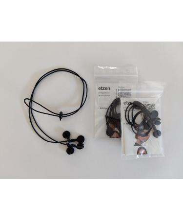 Kela Mask Holder - Perfect Fit & Park | Mask Extension Strap & Cord - Mouth Protection - 2 Pieces - Black - Buy Online on GoSupps.com