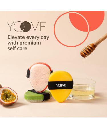 Yoove Fresh Fruit Soap 3-Pack | Antioxidant Rich Pomegranate Passion Fruit & Citrus Bar Soap for Nourished Radiant Skin | Natural Exfoliating Scrubber - Buy Online on GoSupps.com