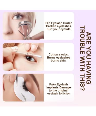 Heated Eyelash Curlers Heated Lash Curler Electric Eyelash Curler 3 Temp Settings For Makeup Tools Rechargeable Natural - Buy Online on GoSupps.com