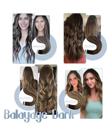 Hetto Tape In Hair Extensions - Balayage Real Hair #4/27/4 - Thick 55cm 50g - International Shipping - Buy Online on GoSupps.com