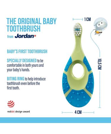 Jordan Step 1 Baby Toothbrush 4 Pack | Soft Bristles, BPA Free | Ages 0-2 Years - Buy Online on GoSupps.com