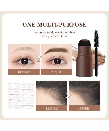 LXZJJM Eyebrow Stamp Stencil Kit - Long-lasting Smudge-free Brow Makeup | Natural and Smooth Texture | Multifunctional | Includes 10 Brow Shapes & Stamps | Reusable eyebrow stencils (01+03) - Buy Online on GoSupps.com