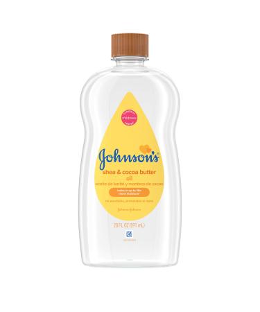 Johnson's Baby Oil Shea and Cocoa Butter, 20 Ounce (Pack of 2) 20 Fl Oz (Pack of 2) - Buy Online on GoSupps.com