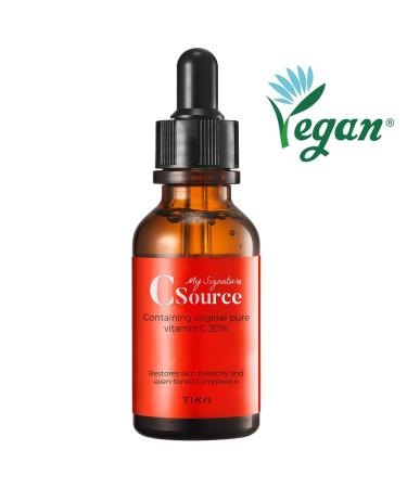 TIAM My Signature C Source - Pure Vitamin C Serum 20% | Brightening & Anti-Aging | 1.0 fl oz - Shop Internationally - Buy Online on GoSupps.com