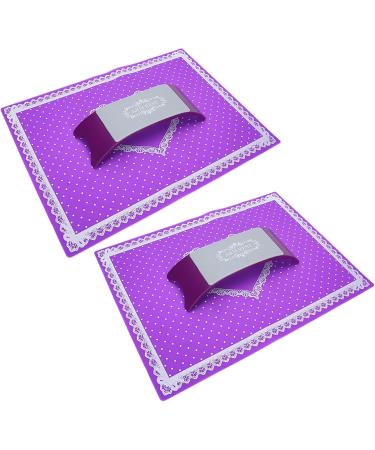 Nail Art Cushion Hand Pillow Nail Art Manicure Tools Nail Art Hand Rest for Home Use(purple) - Buy Online on GoSupps.com