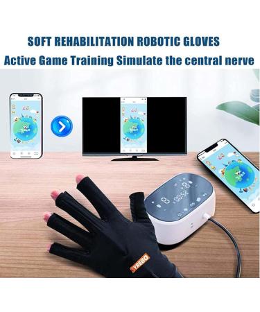 Rehabilitation Robot Gloves Hemiplegia Finger Rehabilitation Trainer with Single Finger Training and Mirror Mode Smart Finger Training Rehab Orthotics for Hand LeftHand Small - Buy Online on GoSupps.com