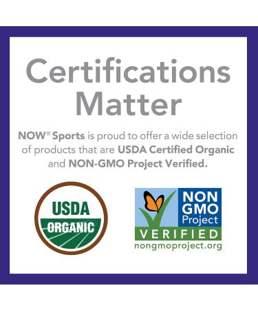 NOW Sports Nutrition Certified Organic Pea Protein 15 Grams Unflavoured Powder 680g - Buy Online on GoSupps.com