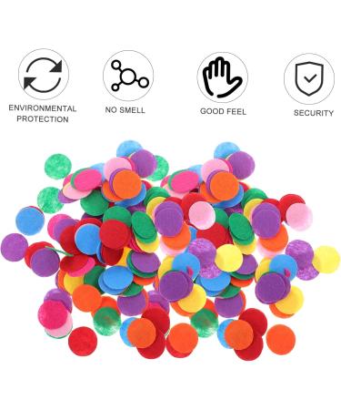 Anneome 2 Handmade Hair Band Negatives Girls Hair Accessories Mixed Color Felt Round Diy Craft Wafer Amulet Colorful 2.5X2.5cm - Buy Online on GoSupps.com