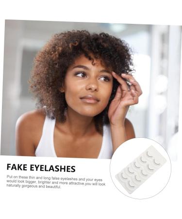 Housoutil Adhesives False Eyelashes 5 Pairs Fake Eyelashes Dense Adhesive Fiber Artificial Eyelashes - Buy Online on GoSupps.com