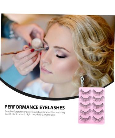 FRCOLOR Chic Fake Eyelash 10 Pairs Fake Eyelashes Lash Makeup Eyelash Girl Cosmetics Dense False Eyelashes Strip Lashes Bulk Reusable Eyelashes 3d Cosplay Rhinestones Artificial Fiber - Buy Online on GoSupps.com