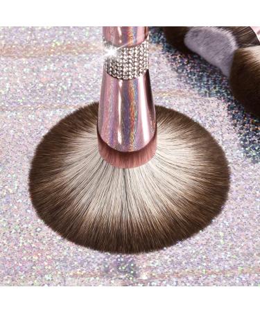Rose Gold Snow Fox Makeup Brush Set | 12 Soft Eye Shadow Brushes | 20cm | Perfect for Flawless Makeup Application - Buy Online on GoSupps.com