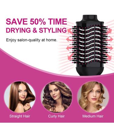 Lanboo 3 in 1 Hair Dryer Brush: Adjustable Temperature Hot Air Styler for Women - Hair Volumizer & Styling Tool for Short, Medium, Long Hair - Buy Online on GoSupps.com