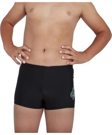 Buy Speedo Boys Boom Logo Placement Aquashort 13-14 Years - Black/Light Adriatic | Fast International Shipping - Buy Online on GoSupps.com
