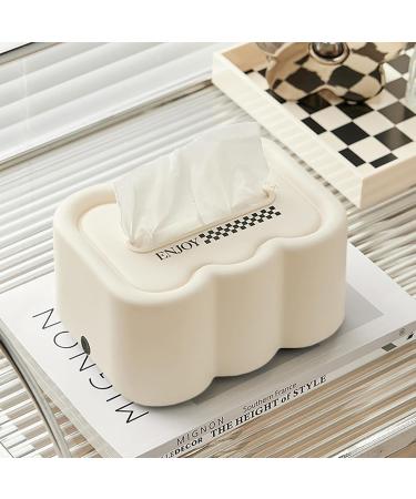 Wipes Dispenser Case | Tissue Box Wet Wipes Holder | Rectangular Wet Wipes Case with Lid for Tissue Bathroom Wet Wipes Countertop Room Night Stand Dalian Cream Color - Buy Online on GoSupps.com