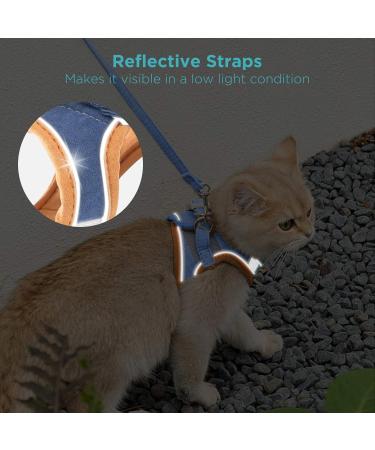 Geeric Cat Dishes & Escape Proof Harness Set - Adjustable Cat Dishes for Small Cats with Reflective Stripes | Shop Internationally - Buy Online on GoSupps.com