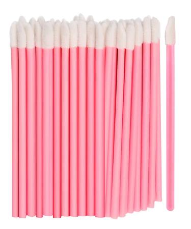 LLTGMV 50pcs Disposable Lip Brushes Make Up Brush Lip Gloss Applicators Lipstick Wands Tool Kits Lip gloss Applicators Tester Wands for Mother's day Gift Ideas(Pink)