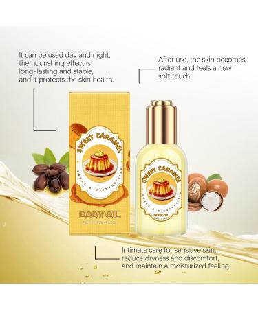 Body Oil Skin Tightening Oil Body Care Oils Dry Skin Massage | Moisturizing Body Oil | Lightweight & Non-Greasy Formula for All Skin Types Including Dry and Sensitive (caramel 118ML) - Buy Online on GoSupps.com