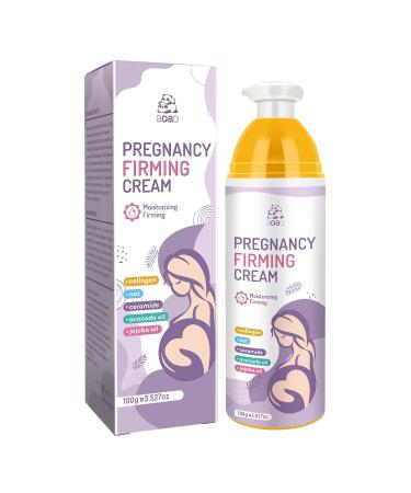 Firm Cream for Pregnancy, Anti-Wrinkles Postpartum Skin Care, Belly Cream with Collagen, Ceramide & Avocado Oil, Face & Body Deep Hydrating, 3.527oz