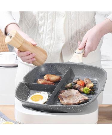 DELURA Saucepan Multi-Purpose Durable Frying Pan 3-in-1 Steak Breakfast Skillets Omelet Saucepan Cooking Pot Kitchen Cookware Utensils Wok (Color : B) - Buy Online on GoSupps.com