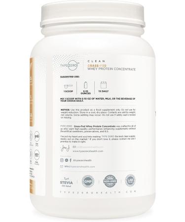 Type Zero Grass Fed Whey Protein Concentrate Powder - Vanilla 2LBS | Gluten Free & Non-GMO | International Shipping Available - Buy Online on GoSupps.com