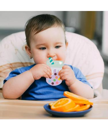 Aznever Silicone Bite Ring - Safe Baby Teething Toy | Food-Safe Silicone Cartoon Design & Gum Protection - Buy Online on GoSupps.com