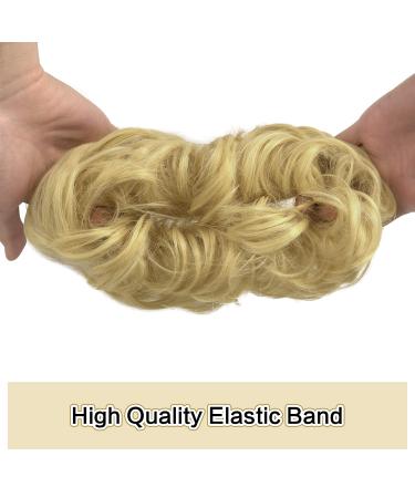 Shop Sofeiyan Hair Part Hair Tie Updos | Wavy Chignon Hairstyles & Extensions for Women - Ash Blonde & Bleaching Blonde (40g) - Buy Online on GoSupps.com