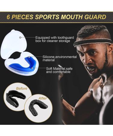 6-Piece Kids Sports Mouth Guard Set | Athletic Mouthguard for Boxing, Football, Hockey, Karate, Basketball | Assorted Colors - Buy Online on GoSupps.com