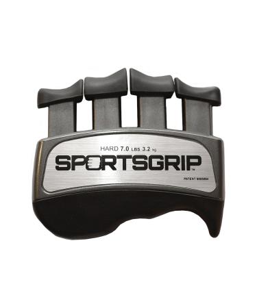 SPORTSGRIP Hand and Finger Exerciser (Hard - 7lbs / 3.2kg)  Best Ergonomic Finger Strengthener to Improve Grip for All Sport Athletes