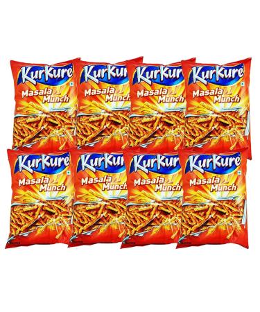 Kurkure | Masala Munch 77G | Chilli Chataka |All Flavours (Masala Munch) | Tamato | Indian Origin | Pack Of 8
