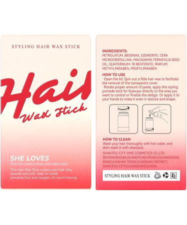 She Loves Broken Hair Artifact Anti-Frizz Hair Wax for Kids Men Women Styling Wax Putty to Tame Flyaway Hair Control Product Hair Balm - Buy Online on GoSupps.com