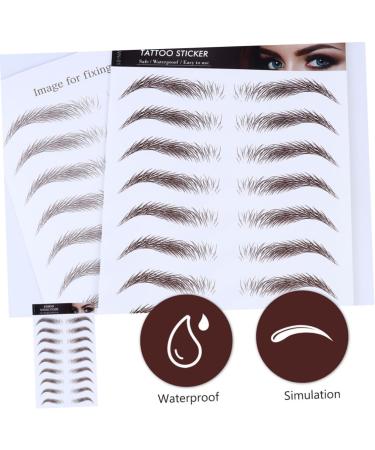 Balacoo 5pcs Eyebrow Stickers Black Stickers Authentic Eyebrows Makeup Brow Sticker Miss Natural Blush - Buy Online on GoSupps.com