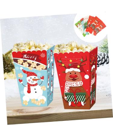 Mobestech 36 Pcs Christmas Popcorn Box Xmas Shopping Bags Holiday Treat Bags Christmas Goodie Bags Popcorn Container Christmas Sweet Bags Popcorn Party Bags Gift Bag Paper Dessert 1 count (Pack of 1) Colorfulx3pcs - Buy Online on GoSupps.com