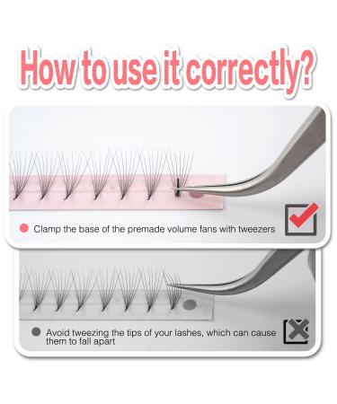 5D Short Stem Premade Volume Lash Extensions - C Curl - 0.07mm - 10mm - Buy Online on GoSupps.com