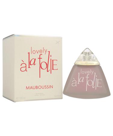 Mauboussin Lovely A La Folie Eau De Parfums Spray for Women 3.3 Ounce