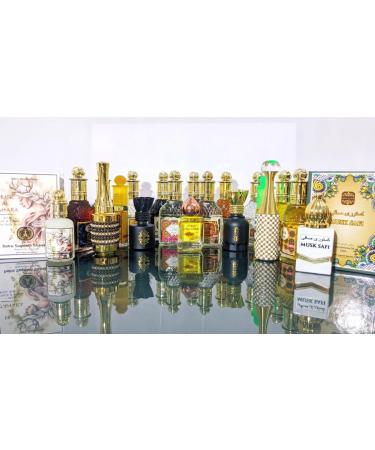 Indra Sugandh Bhandar Natural Attar Perfume Set 5 Fragrances 3ml Each Sandalwood Kasturi Oudh Rose Mogra - Buy Online on GoSupps.com
