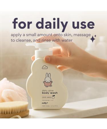dearcloud Miffy Daily Glow Body Wash Niacinamide Cica & Vitamin C Exfoliating Body Wash & Bath Soap for Women and Men - Candy Apple (16 fl oz) - Buy Online on GoSupps.com