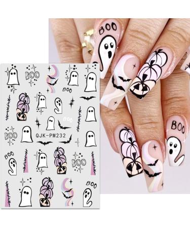 JMEOWIO 9 Sheets Halloween Nail Art Stickers Decals Self-Adhesive Star Cute Ghost Nail Supplies Nail Art Design Decoration Accessories - Buy Online on GoSupps.com