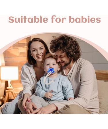 IOSPKKIO Baby Pacifier Chain Set - 4 Cotton Clips in Bright Coffee Light Gray Army Green & Cream | Prevents Pacifier Loss - Buy Online on GoSupps.com