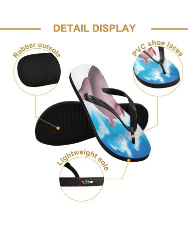 Buy Mnsruu Funny Flying Piggies Cloud Flip Flops Cozy Slippers for Home Spa & Travel | Unisex Medium - Buy Online on GoSupps.com