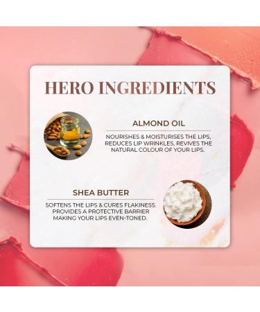 Tinted Lip Balm with SPF 20+ | Vegan Lip Care for Men & Women | Moisturizes & Lightens Dark Lips | Hydrating 4gm Peach - Buy Online on GoSupps.com