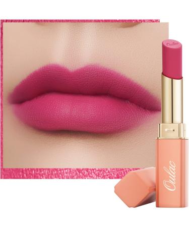Oulac Soft Matte Lipstick for Women - Pink Lipstick & Blush Duo Cream to Powder Texture Color Rich Lightweight & Smooth Enriched with Rose Oil Vegan & Cruelty-Free| 3.6g (Y07) Secret Life (Y07)