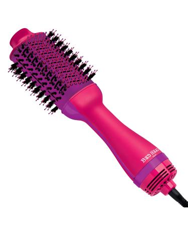 Bed Head One Step Volumizer and Hair Dryer | Dry, Straighten, Texture, Style in One Step (Pink) Pink Volumizer