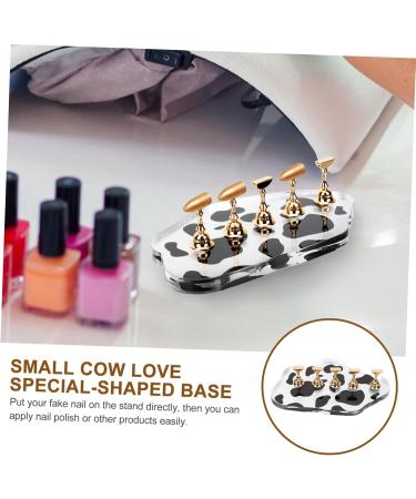 Healeved Cow Base Toe Nail Painting Stand Practice Stand Nail Showing Stand Magnetic Mount Nail Polish Stand Nail Tools U as Postizas Decoradas Magnetic Tool Cosmetic Practice Tools Gilded - Buy Online on GoSupps.com
