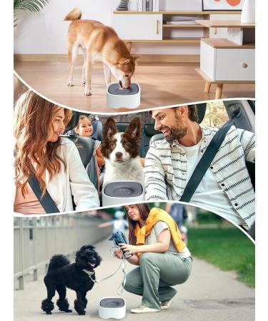 Qianyou WassernaPf 1200ml Dog Water Bowl - No Drooling Anti-Slober Ideal for Dogs & Cats with 2 Filters - Buy Online on GoSupps.com