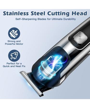Gnohgnoh Electric Hair Cutter & Beard Trimmer Set for Men - Waterproof Precision Trimmer & Nose Hair Remover - Best Quality Grooming Tools - Buy Online on GoSupps.com