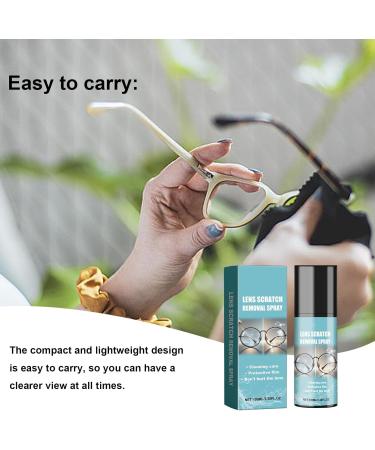 Lens Scratch Remover - Lens Scratch Removal Spray - 100ml Lens Scratch Remover Glasses Cleaner Spray for Sunglasses Screen Cleaner Tools - Buy Online on GoSupps.com