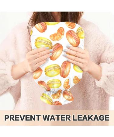 Naanle Orange Macaron Hot Water Bottle 1L Transparent Heat Bottle for Bed & Pain Relief | Heat & Cold Therapy - Buy Online on GoSupps.com
